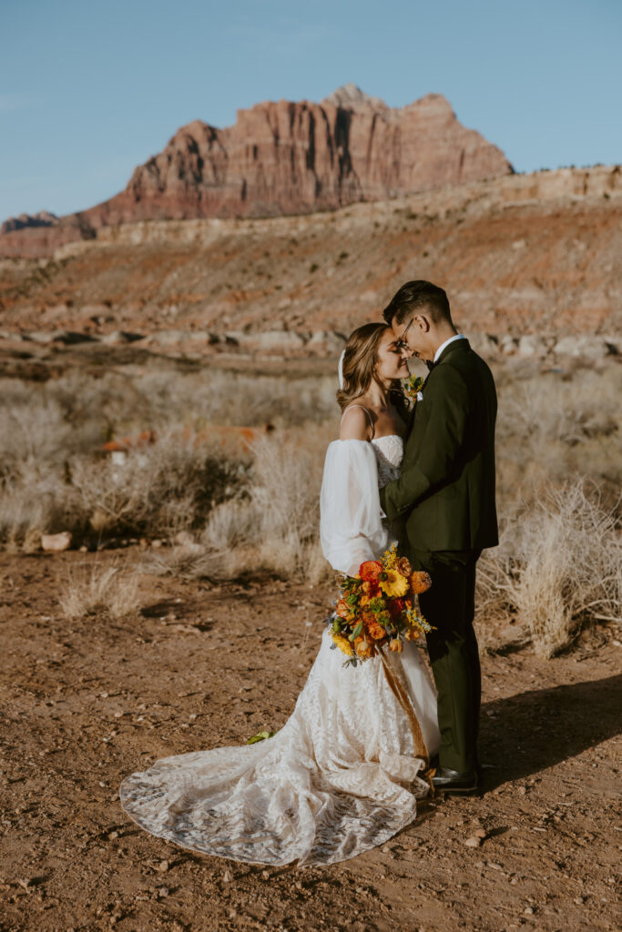 Christine and Ricky Wedding | Zion Red Rock Villa | Rockville, Utah | Emily Dawn Photo | Southern Utah Wedding and Elopement Photographer