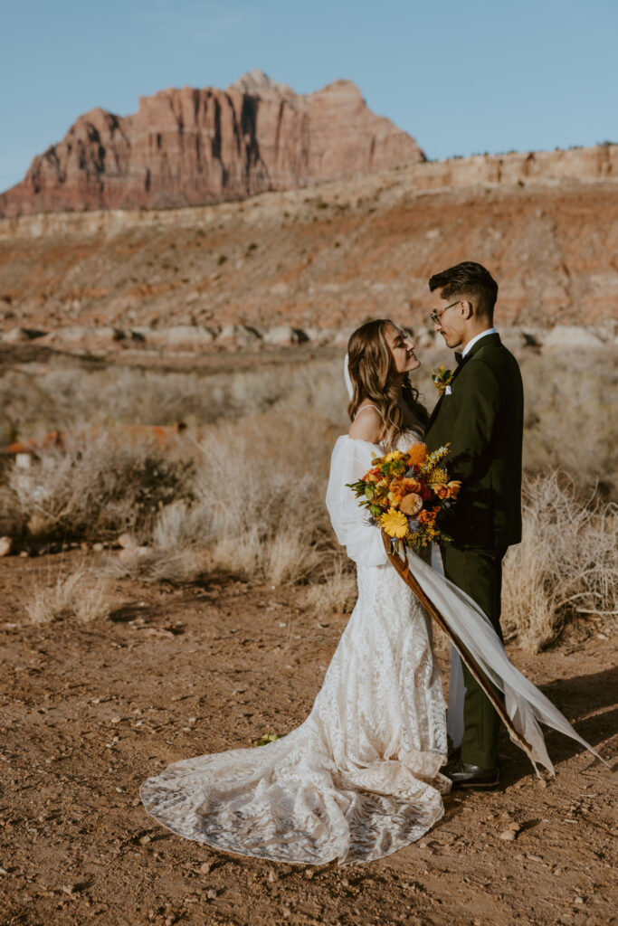 Christine and Ricky Wedding | Zion Red Rock Villa | Rockville, Utah | Emily Dawn Photo | Southern Utah Wedding and Elopement Photographer