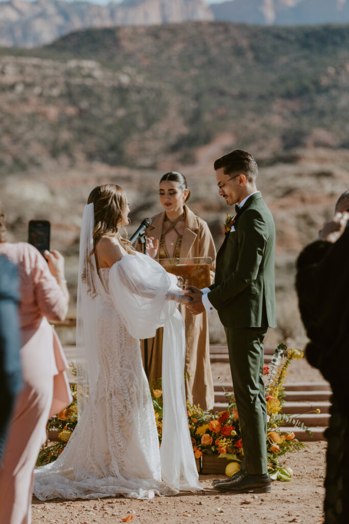 Christine and Ricky Wedding | Zion Red Rock Villa | Rockville, Utah | Emily Dawn Photo | Southern Utah Wedding and Elopement Photographer