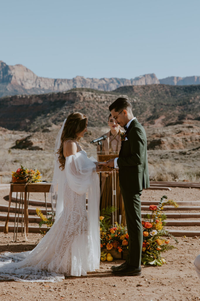 Christine and Ricky Wedding | Zion Red Rock Villa | Rockville, Utah | Emily Dawn Photo | Southern Utah Wedding and Elopement Photographer