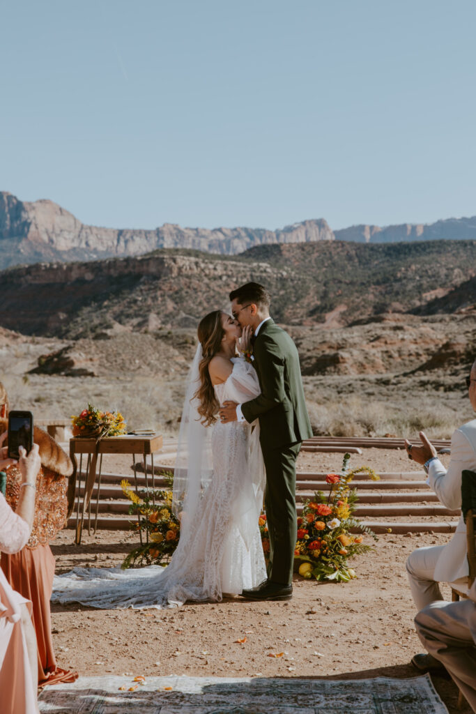 Christine and Ricky Wedding | Zion Red Rock Villa | Rockville, Utah | Emily Dawn Photo | Southern Utah Wedding and Elopement Photographer