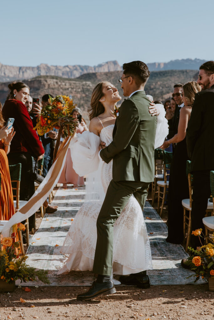 Christine and Ricky Wedding | Zion Red Rock Villa | Rockville, Utah | Emily Dawn Photo | Southern Utah Wedding and Elopement Photographer