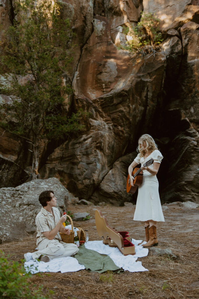 Faith and Max, Romantic Picnic Photoshoot, Pine Valley, Utah - Southern Utah Photographer, Emily Dawn Photo