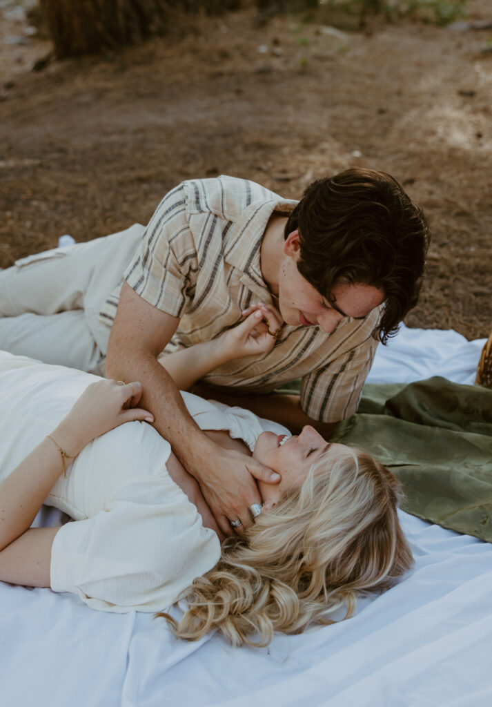 Faith and Max, Romantic Picnic Photoshoot, Pine Valley, Utah - Southern Utah Photographer, Emily Dawn Photo