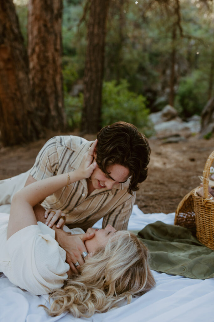 Faith and Max, Romantic Picnic Photoshoot, Pine Valley, Utah - Southern Utah Photographer, Emily Dawn Photo