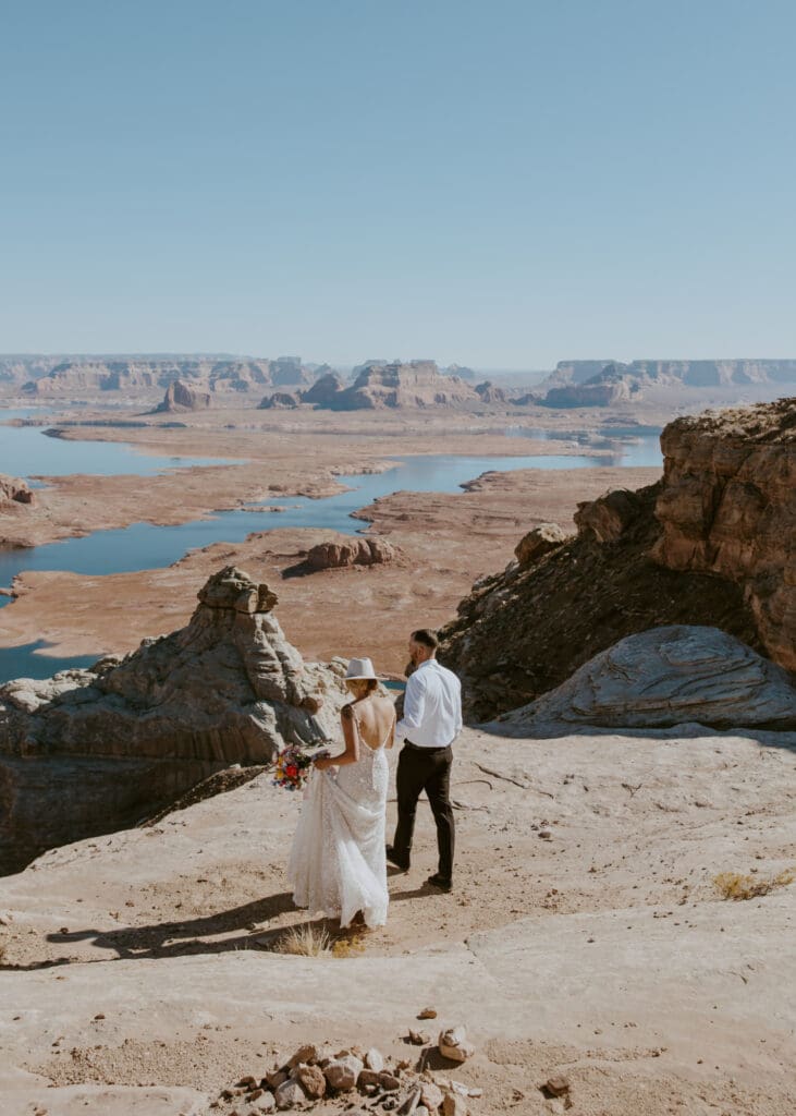 Ashlyn and Joe | Alstrom Point Lake Powell Elopement | Big Water, Utah | Southern Utah Wedding and Elopement Photographer, Emily Dawn Photo