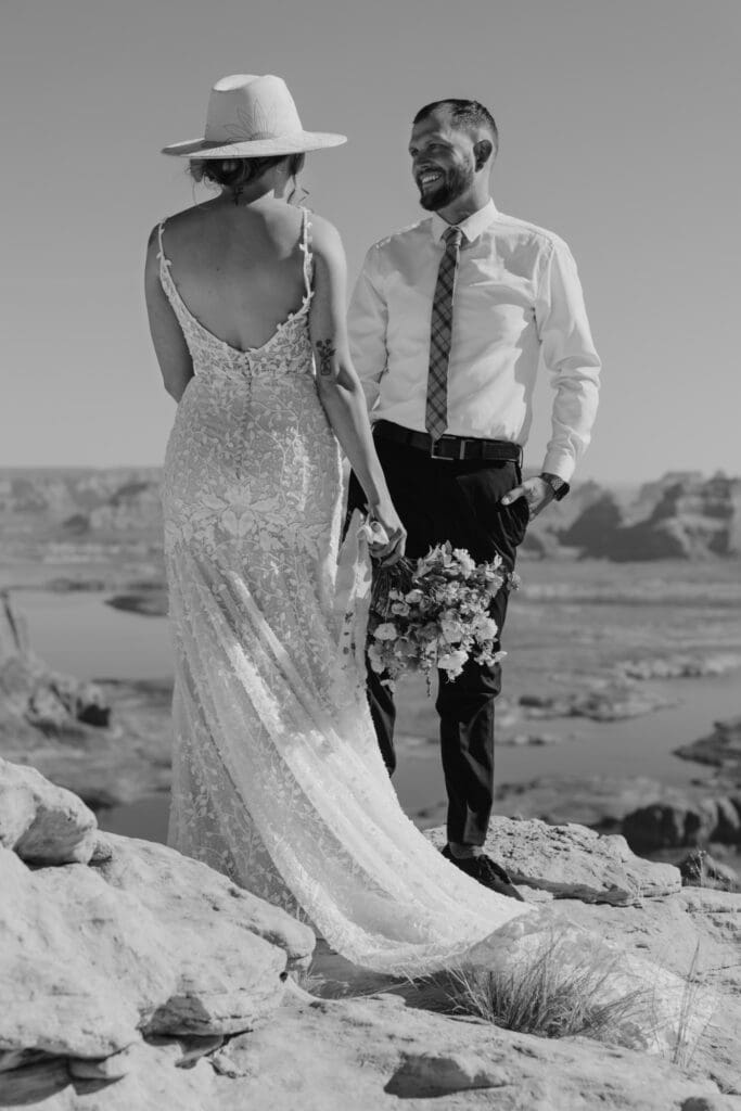 Ashlyn and Joe | Alstrom Point Lake Powell Elopement | Big Water, Utah | Southern Utah Wedding and Elopement Photographer, Emily Dawn Photo