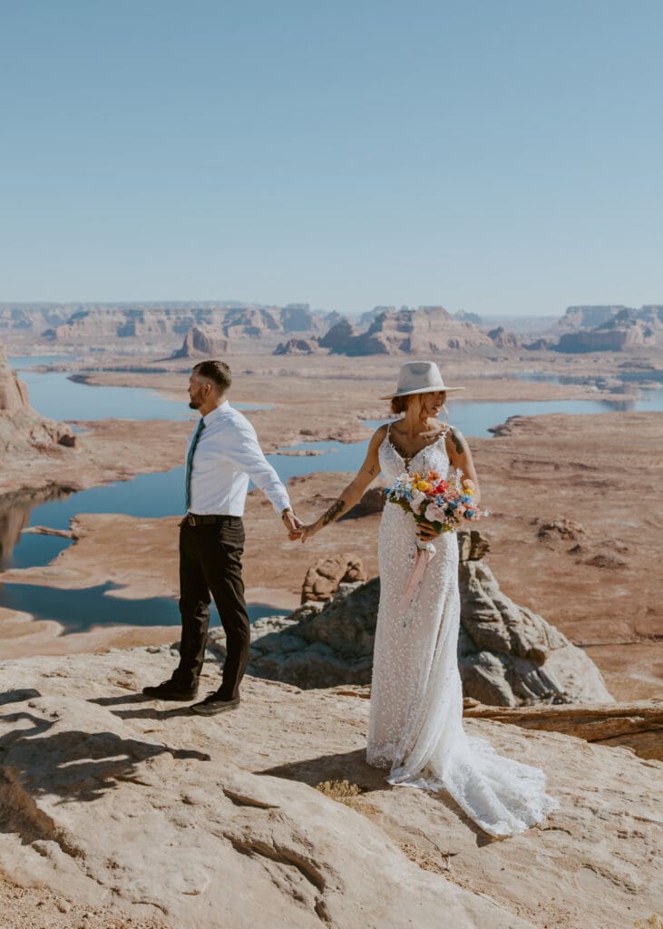 Ashlyn and Joe | Alstrom Point Lake Powell Elopement | Big Water, Utah | Southern Utah Wedding and Elopement Photographer, Emily Dawn Photo