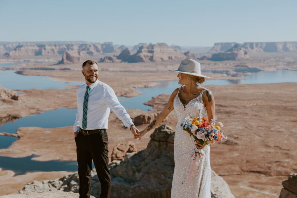 Ashlyn and Joe | Alstrom Point Lake Powell Elopement | Big Water, Utah | Southern Utah Wedding and Elopement Photographer, Emily Dawn Photo