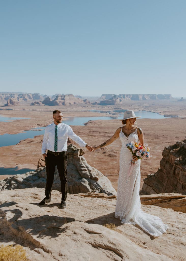 Ashlyn and Joe | Alstrom Point Lake Powell Elopement | Big Water, Utah | Southern Utah Wedding and Elopement Photographer, Emily Dawn Photo