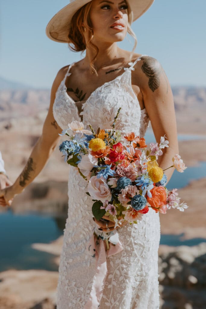 Ashlyn and Joe | Alstrom Point Lake Powell Elopement | Big Water, Utah | Southern Utah Wedding and Elopement Photographer, Emily Dawn Photo