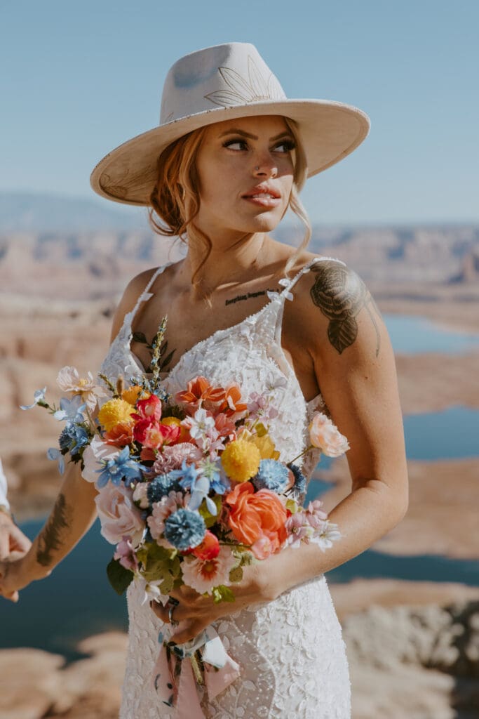 Ashlyn and Joe | Alstrom Point Lake Powell Elopement | Big Water, Utah | Southern Utah Wedding and Elopement Photographer, Emily Dawn Photo