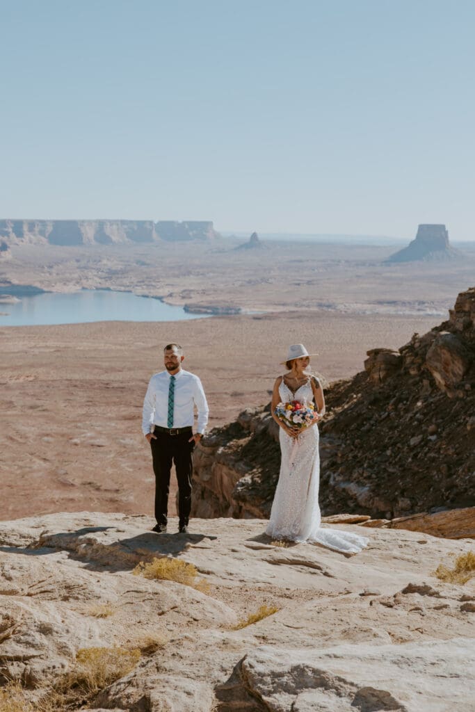 Ashlyn and Joe | Alstrom Point Lake Powell Elopement | Big Water, Utah | Southern Utah Wedding and Elopement Photographer, Emily Dawn Photo
