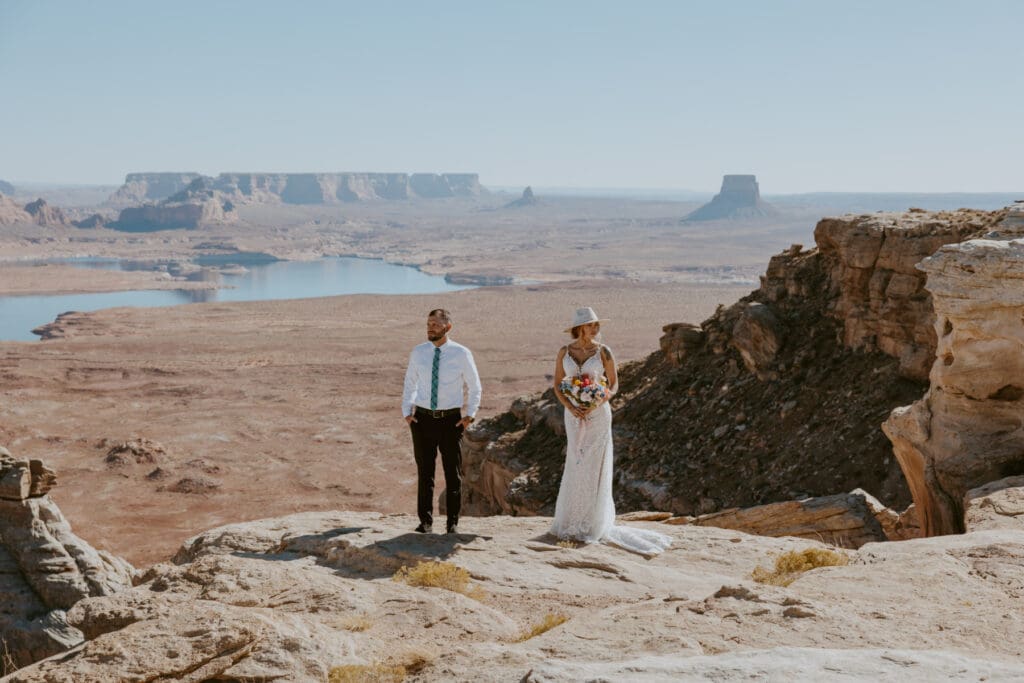 Ashlyn and Joe | Alstrom Point Lake Powell Elopement | Big Water, Utah | Southern Utah Wedding and Elopement Photographer, Emily Dawn Photo