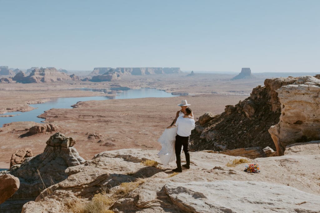 Ashlyn and Joe | Alstrom Point Lake Powell Elopement | Big Water, Utah | Southern Utah Wedding and Elopement Photographer, Emily Dawn Photo