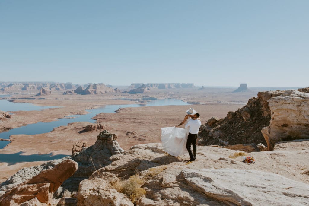 Ashlyn and Joe | Alstrom Point Lake Powell Elopement | Big Water, Utah | Southern Utah Wedding and Elopement Photographer, Emily Dawn Photo