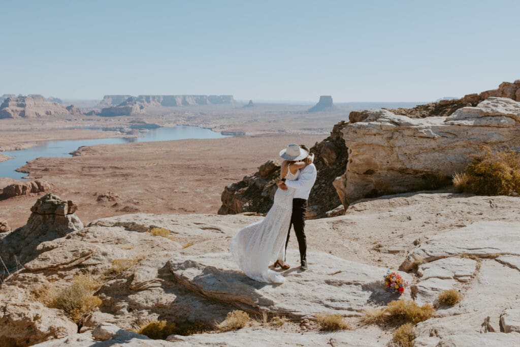 Ashlyn and Joe | Alstrom Point Lake Powell Elopement | Big Water, Utah | Southern Utah Wedding and Elopement Photographer, Emily Dawn Photo