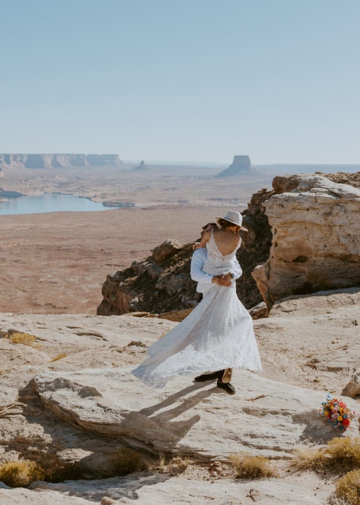 Ashlyn and Joe | Alstrom Point Lake Powell Elopement | Big Water, Utah | Southern Utah Wedding and Elopement Photographer, Emily Dawn Photo