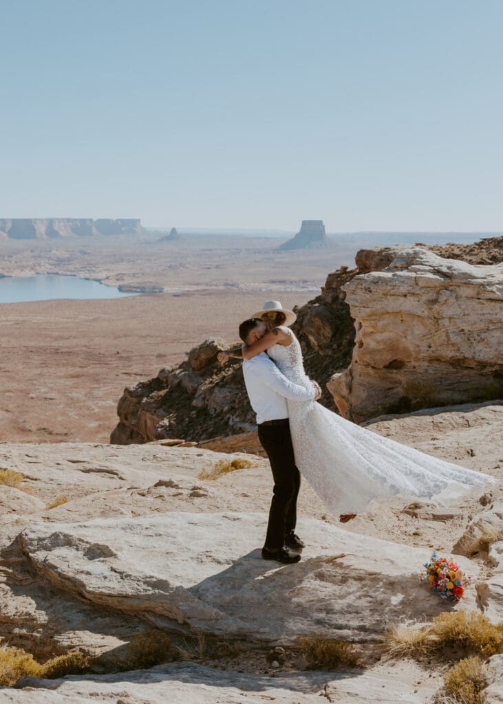 Ashlyn and Joe | Alstrom Point Lake Powell Elopement | Big Water, Utah | Southern Utah Wedding and Elopement Photographer, Emily Dawn Photo