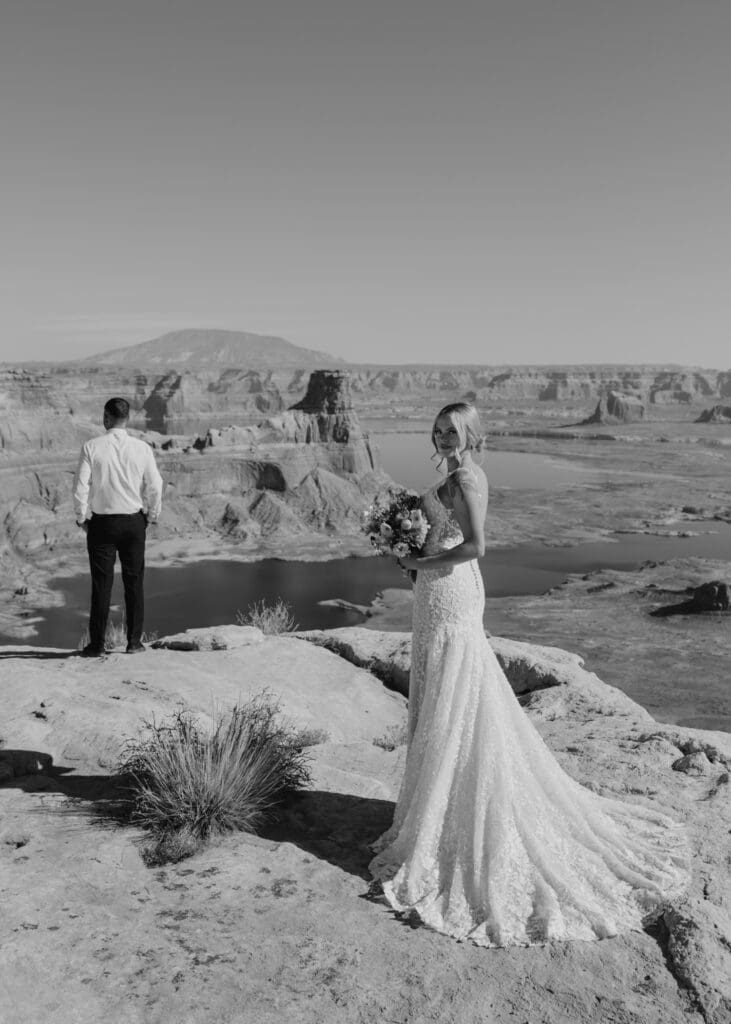 Ashlyn and Joe | Alstrom Point Lake Powell Elopement | Big Water, Utah | Southern Utah Wedding and Elopement Photographer, Emily Dawn Photo
