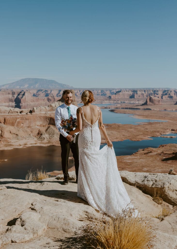 Ashlyn and Joe | Alstrom Point Lake Powell Elopement | Big Water, Utah | Southern Utah Wedding and Elopement Photographer, Emily Dawn Photo