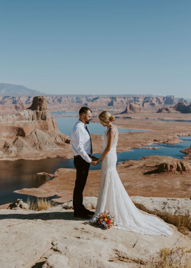 Ashlyn and Joe | Alstrom Point Lake Powell Elopement | Big Water, Utah | Southern Utah Wedding and Elopement Photographer, Emily Dawn Photo