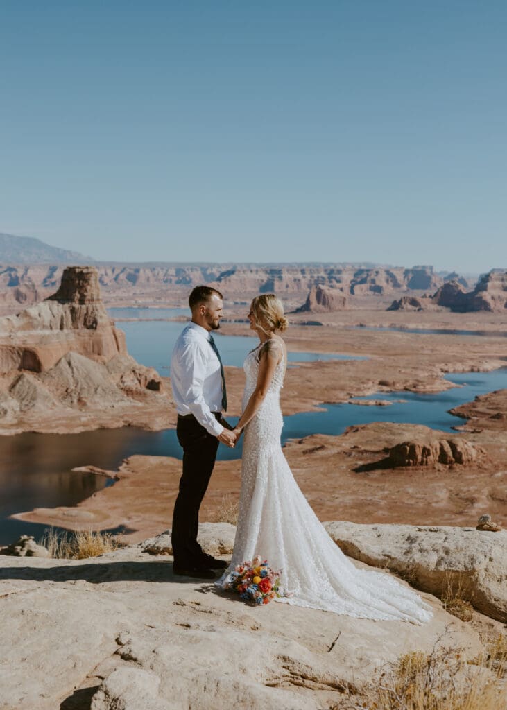 Ashlyn and Joe | Alstrom Point Lake Powell Elopement | Big Water, Utah | Southern Utah Wedding and Elopement Photographer, Emily Dawn Photo