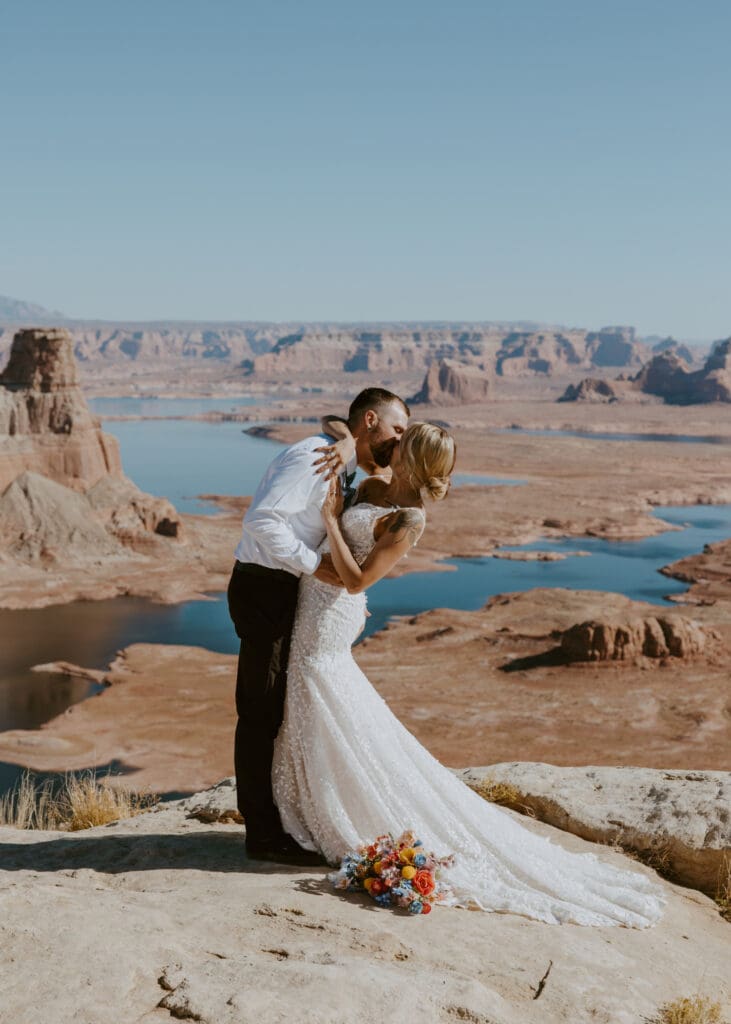 Ashlyn and Joe | Alstrom Point Lake Powell Elopement | Big Water, Utah | Southern Utah Wedding and Elopement Photographer, Emily Dawn Photo