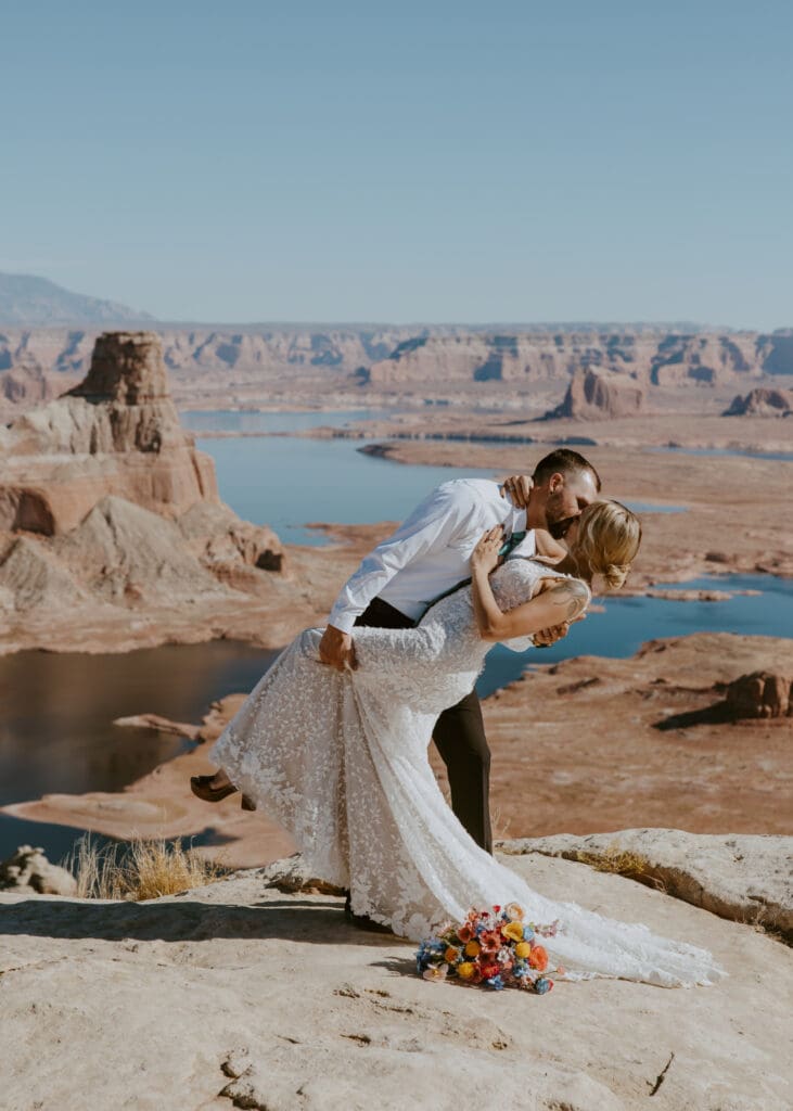 Ashlyn and Joe | Alstrom Point Lake Powell Elopement | Big Water, Utah | Southern Utah Wedding and Elopement Photographer, Emily Dawn Photo