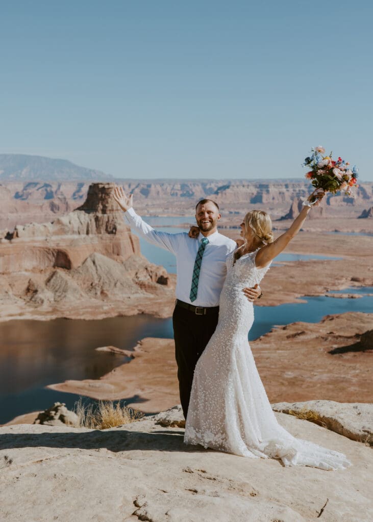 Ashlyn and Joe | Alstrom Point Lake Powell Elopement | Big Water, Utah | Southern Utah Wedding and Elopement Photographer, Emily Dawn Photo