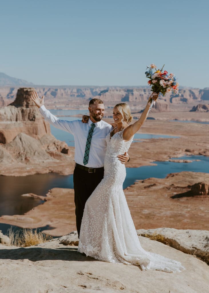 Ashlyn and Joe | Alstrom Point Lake Powell Elopement | Big Water, Utah | Southern Utah Wedding and Elopement Photographer, Emily Dawn Photo