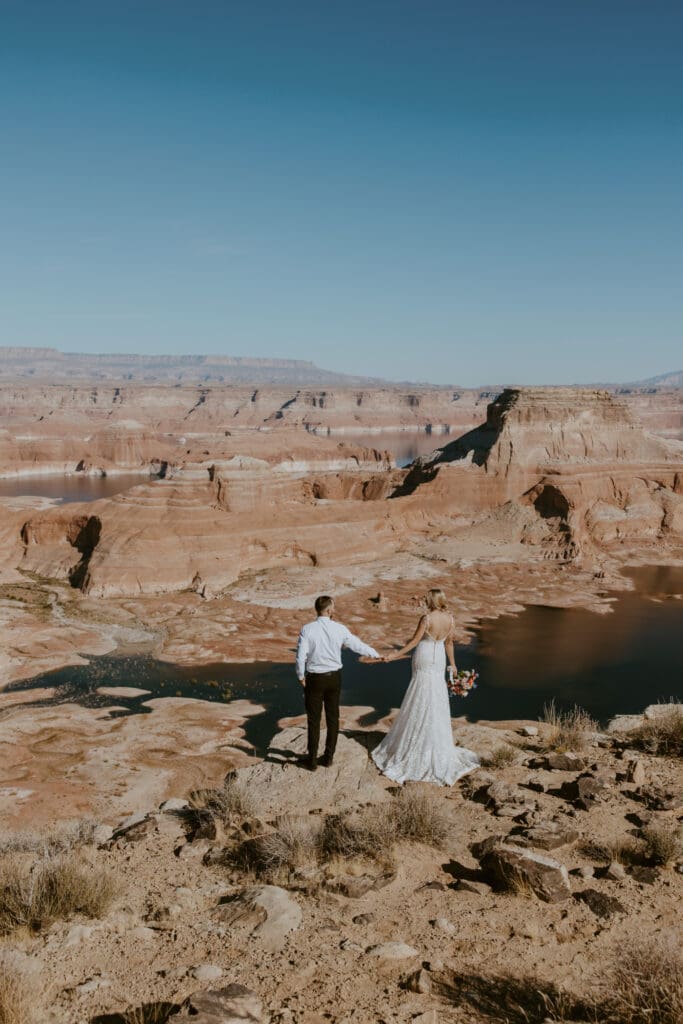 Ashlyn and Joe | Alstrom Point Lake Powell Elopement | Big Water, Utah | Southern Utah Wedding and Elopement Photographer, Emily Dawn Photo