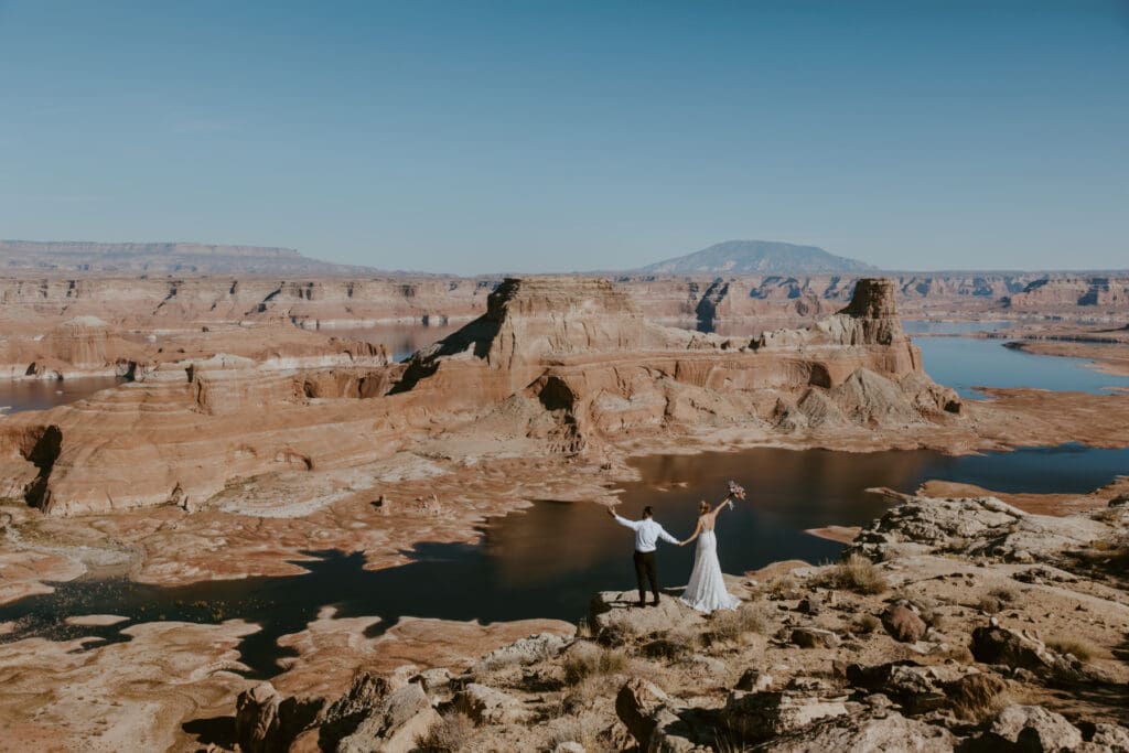 Ashlyn and Joe | Alstrom Point Lake Powell Elopement | Big Water, Utah | Southern Utah Wedding and Elopement Photographer, Emily Dawn Photo