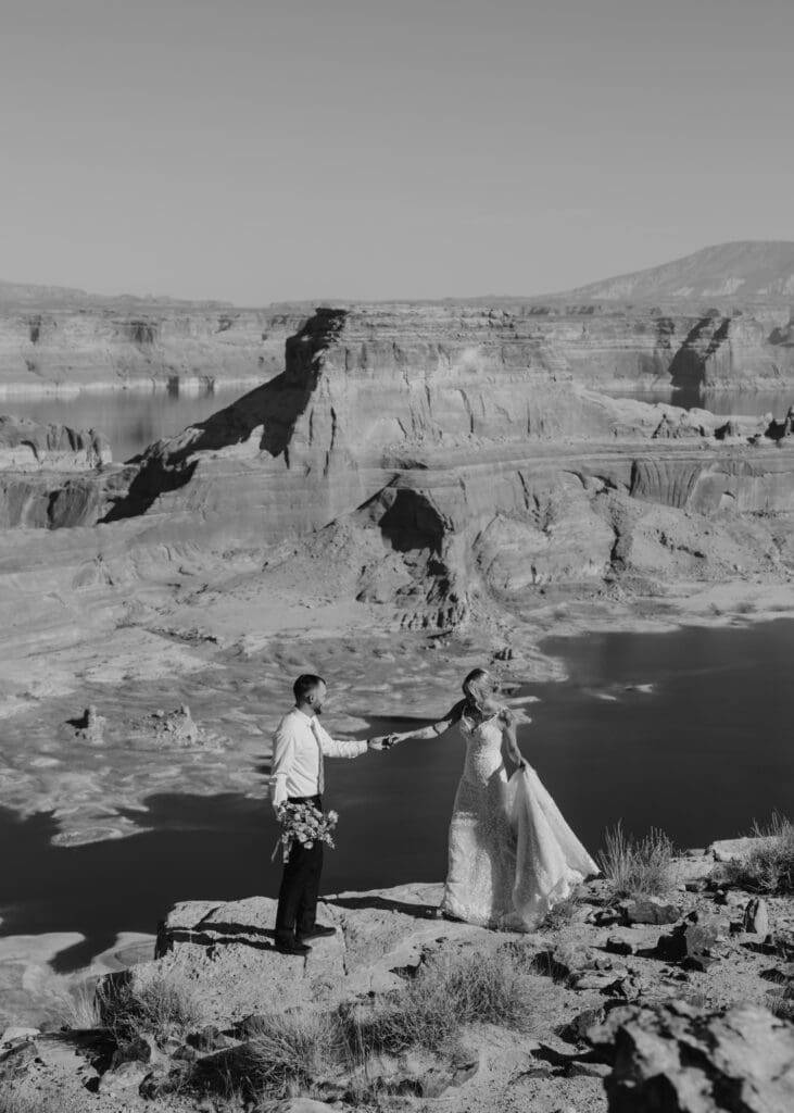 Ashlyn and Joe | Alstrom Point Lake Powell Elopement | Big Water, Utah | Southern Utah Wedding and Elopement Photographer, Emily Dawn Photo