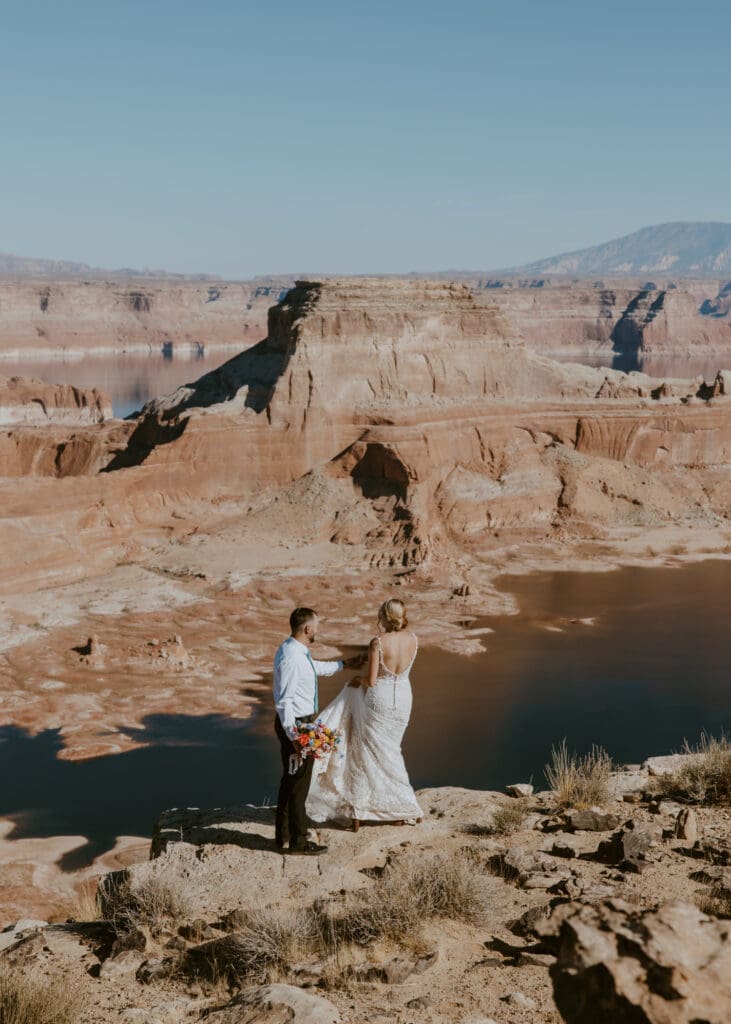 Ashlyn and Joe | Alstrom Point Lake Powell Elopement | Big Water, Utah | Southern Utah Wedding and Elopement Photographer, Emily Dawn Photo