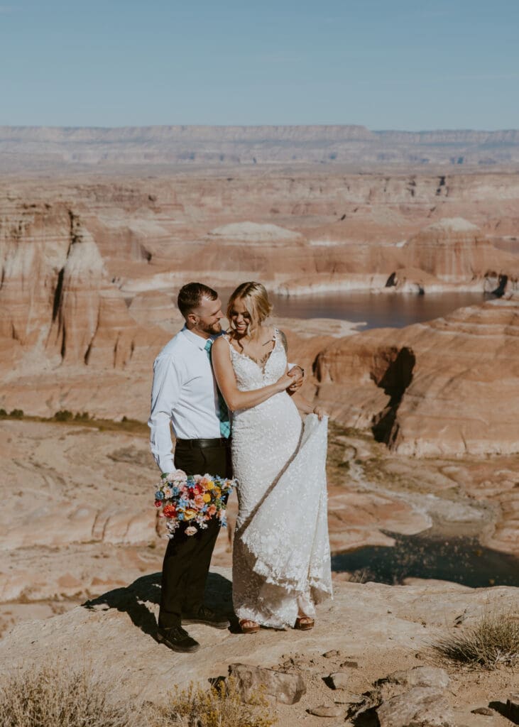 Ashlyn and Joe | Alstrom Point Lake Powell Elopement | Big Water, Utah | Southern Utah Wedding and Elopement Photographer, Emily Dawn Photo