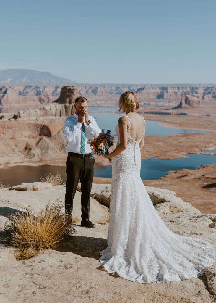 Ashlyn and Joe | Alstrom Point Lake Powell Elopement | Big Water, Utah | Southern Utah Wedding and Elopement Photographer, Emily Dawn Photo