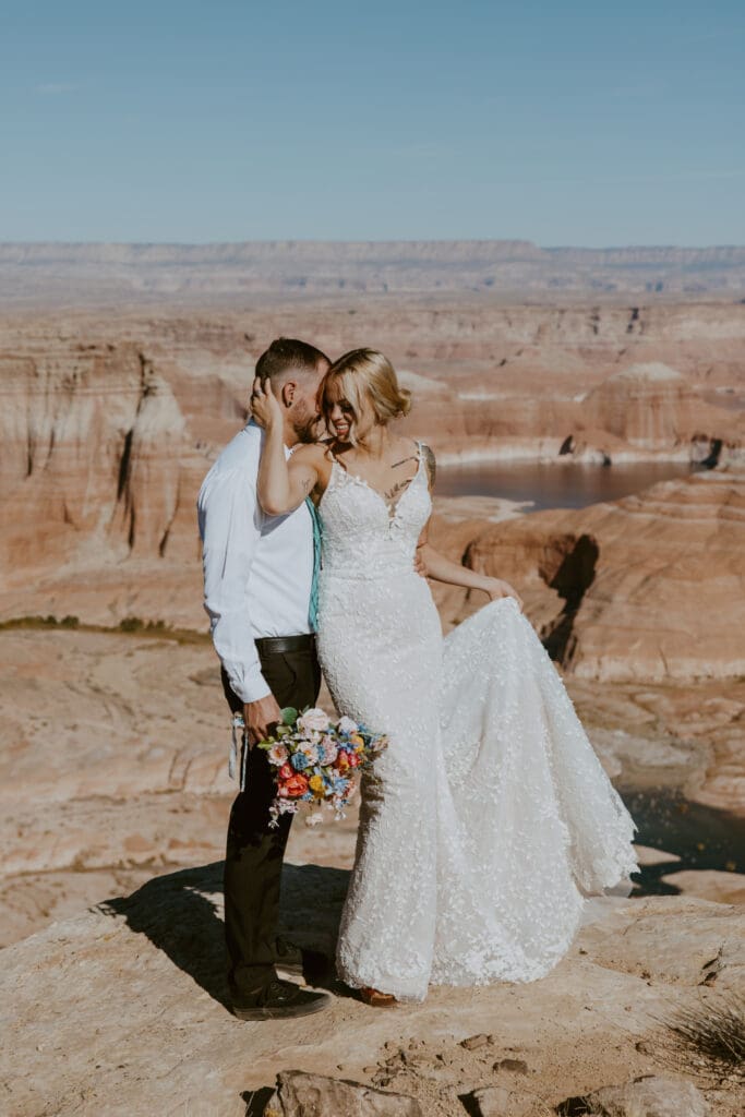 Ashlyn and Joe | Alstrom Point Lake Powell Elopement | Big Water, Utah | Southern Utah Wedding and Elopement Photographer, Emily Dawn Photo