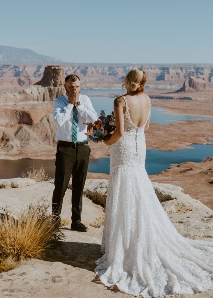 Ashlyn and Joe | Alstrom Point Lake Powell Elopement | Big Water, Utah | Southern Utah Wedding and Elopement Photographer, Emily Dawn Photo