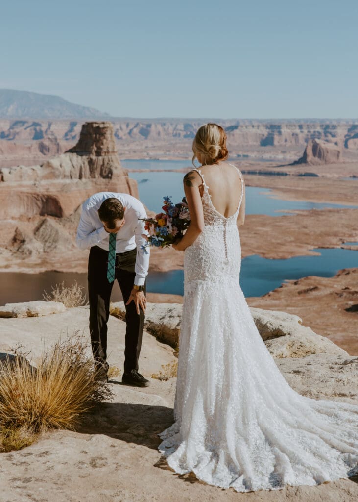Ashlyn and Joe | Alstrom Point Lake Powell Elopement | Big Water, Utah | Southern Utah Wedding and Elopement Photographer, Emily Dawn Photo