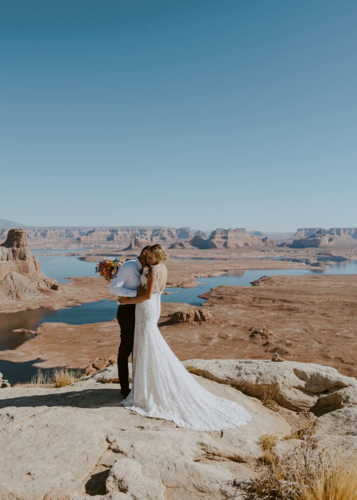 Ashlyn and Joe | Alstrom Point Lake Powell Elopement | Big Water, Utah | Southern Utah Wedding and Elopement Photographer, Emily Dawn Photo