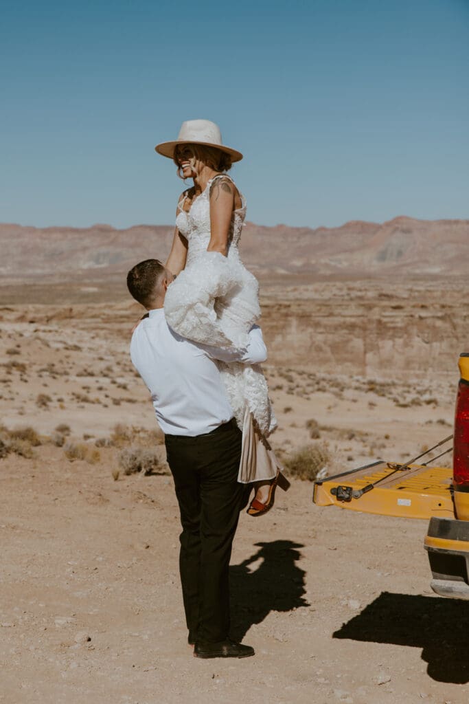 Ashlyn and Joe | Alstrom Point Lake Powell Elopement | Big Water, Utah | Southern Utah Wedding and Elopement Photographer, Emily Dawn Photo