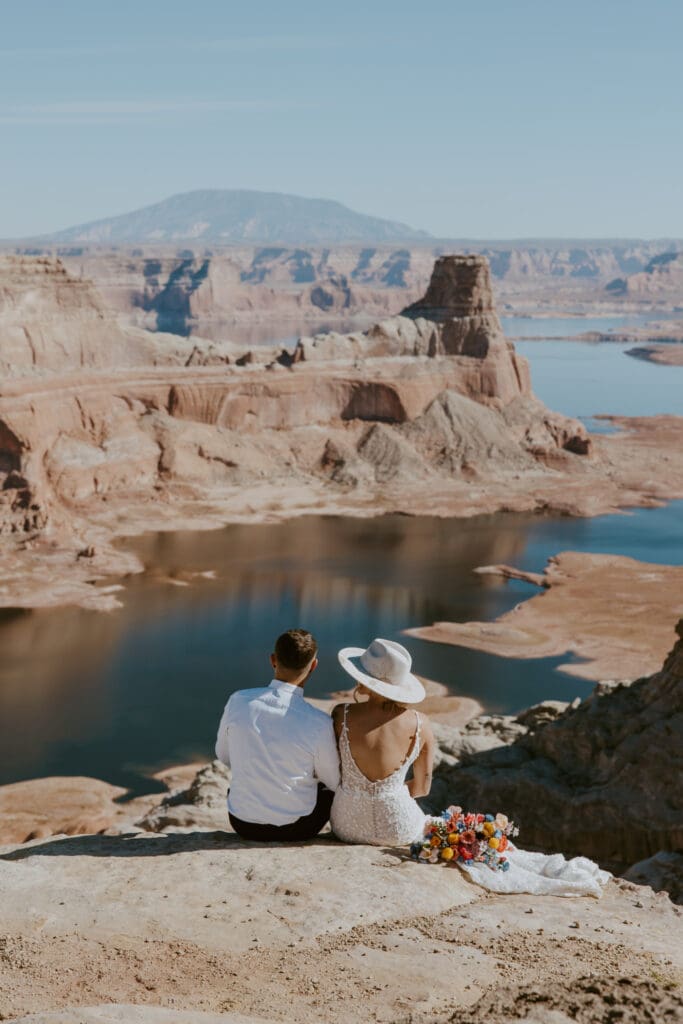 Ashlyn and Joe | Alstrom Point Lake Powell Elopement | Big Water, Utah | Southern Utah Wedding and Elopement Photographer, Emily Dawn Photo