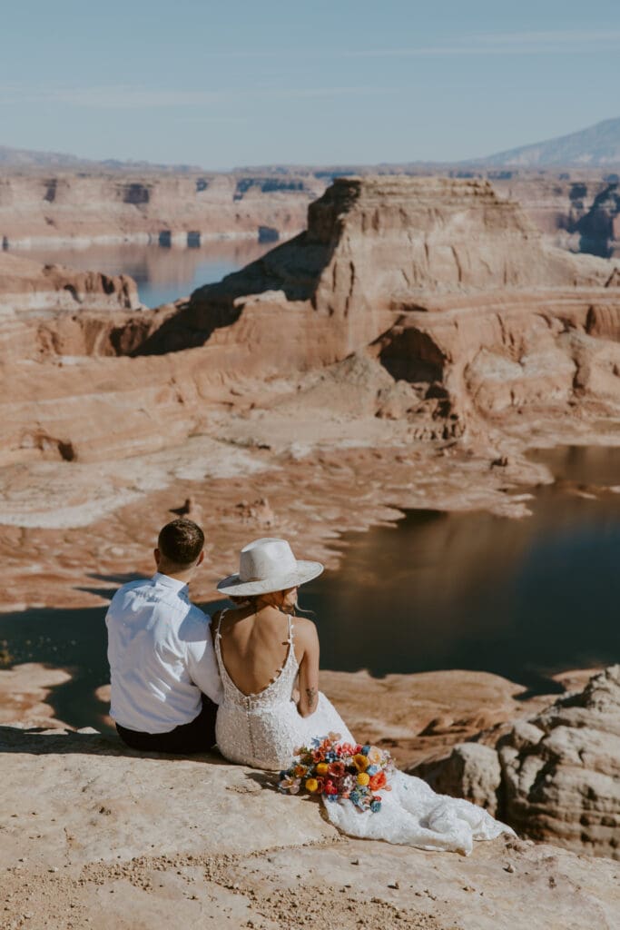Ashlyn and Joe | Alstrom Point Lake Powell Elopement | Big Water, Utah | Southern Utah Wedding and Elopement Photographer, Emily Dawn Photo