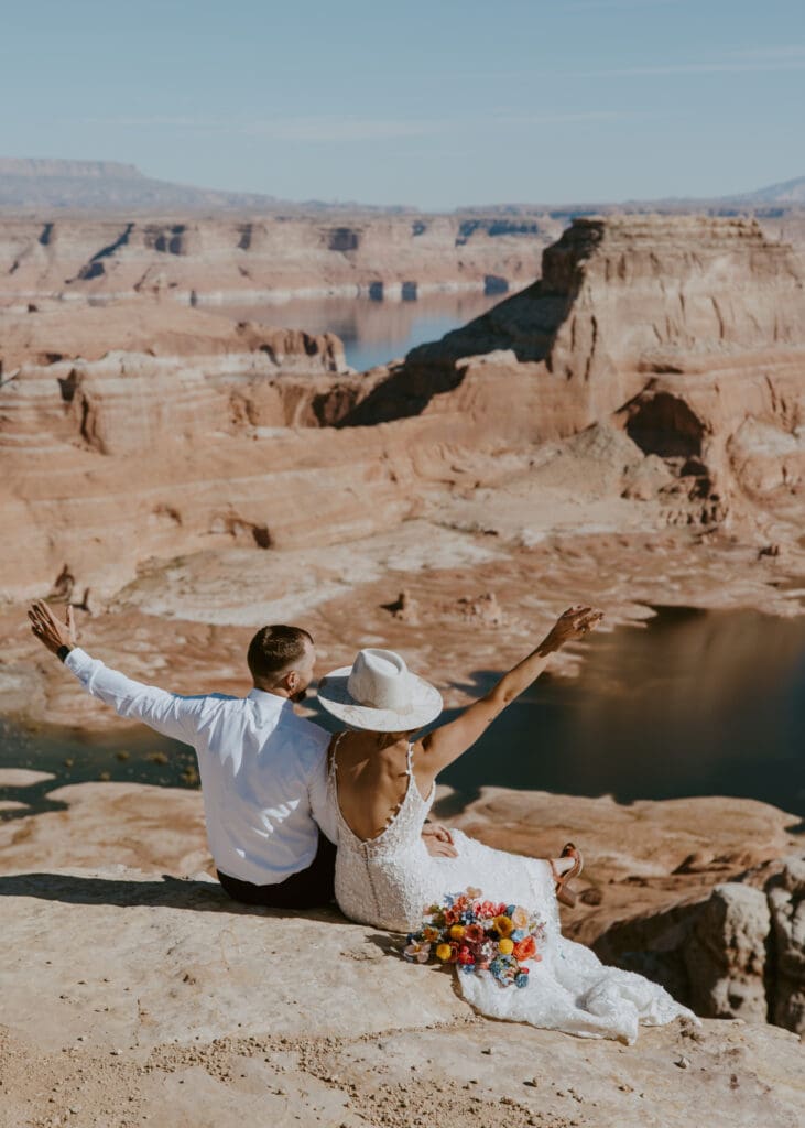 Ashlyn and Joe | Alstrom Point Lake Powell Elopement | Big Water, Utah | Southern Utah Wedding and Elopement Photographer, Emily Dawn Photo