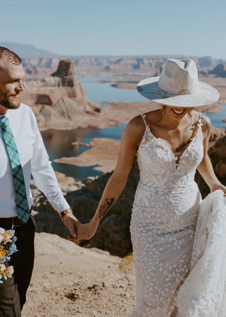 Ashlyn and Joe | Alstrom Point Lake Powell Elopement | Big Water, Utah | Southern Utah Wedding and Elopement Photographer, Emily Dawn Photo