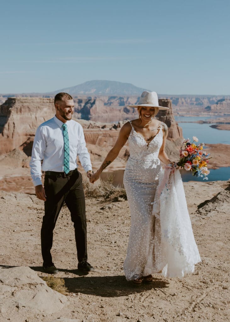 Ashlyn and Joe | Alstrom Point Lake Powell Elopement | Big Water, Utah | Southern Utah Wedding and Elopement Photographer, Emily Dawn Photo