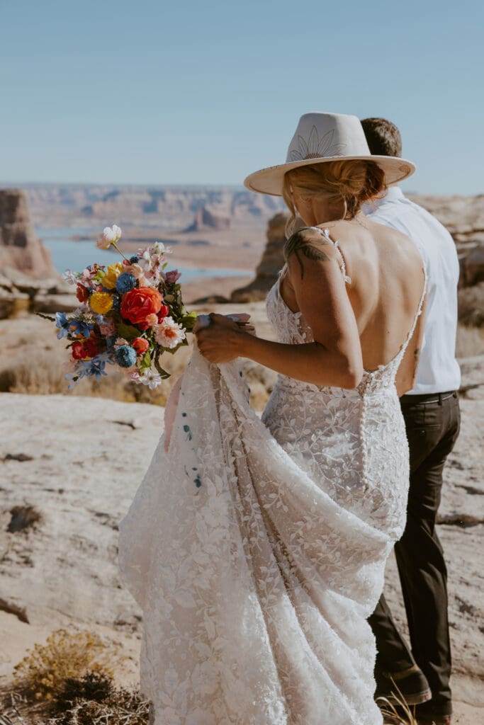 Ashlyn and Joe | Alstrom Point Lake Powell Elopement | Big Water, Utah | Southern Utah Wedding and Elopement Photographer, Emily Dawn Photo