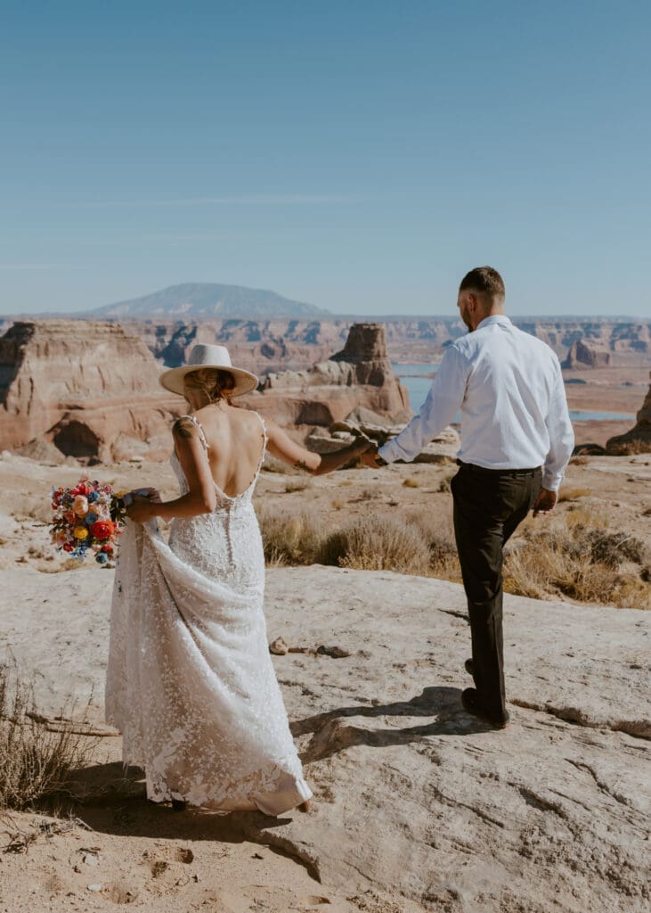 Ashlyn and Joe | Alstrom Point Lake Powell Elopement | Big Water, Utah | Southern Utah Wedding and Elopement Photographer, Emily Dawn Photo