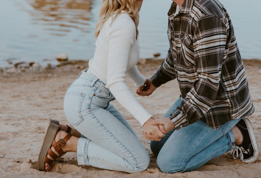 Braylee and Kacen | Lone Rock Lake Powell, Arizona Engagement Photos | Southern Utah Wedding and Elopement Photographer, Emily Dawn Photo